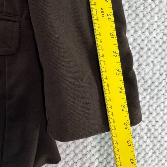 VTG Y2K Old Navy Jacket Men XXL Brown Canvas Lined Coat 2 Button Pockets - Picture 9 of 14